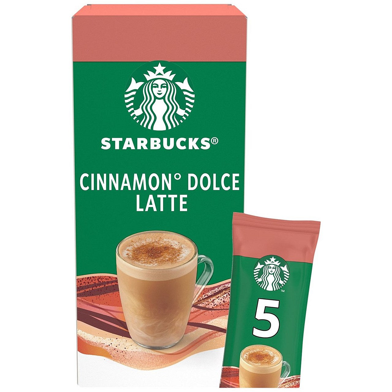Starbucks Cinnamon Dolce Latte Instant Coffee Sachets, 23.5g, Pack of 5