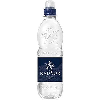 Radnor Hills Spring Still Water, Sports Cap Plastic Bottles, 500ml, Pack of 24