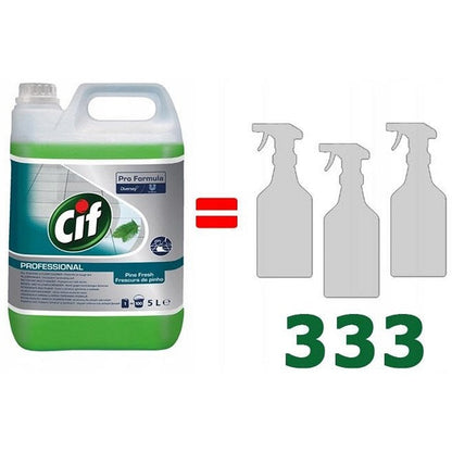 Cif Professional Pine Fresh All-Purpose Cleaner Concentrate, 5 Litres Easy2Order : NWT7385