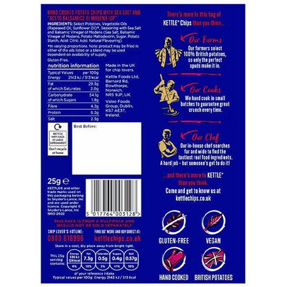 Kettle Hand Cooked Crisps Variety Box, 25g, Pack of 48