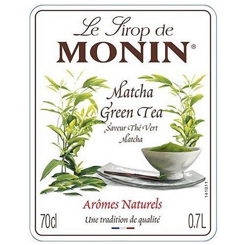 Monin Matcha Green Tea Syrup, 700ml, Glass Bottle