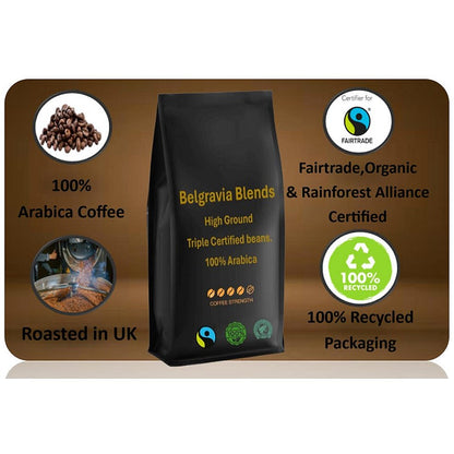 Belgravia High-Ground Blend 100% Arabica Coffee Beans, 1kg