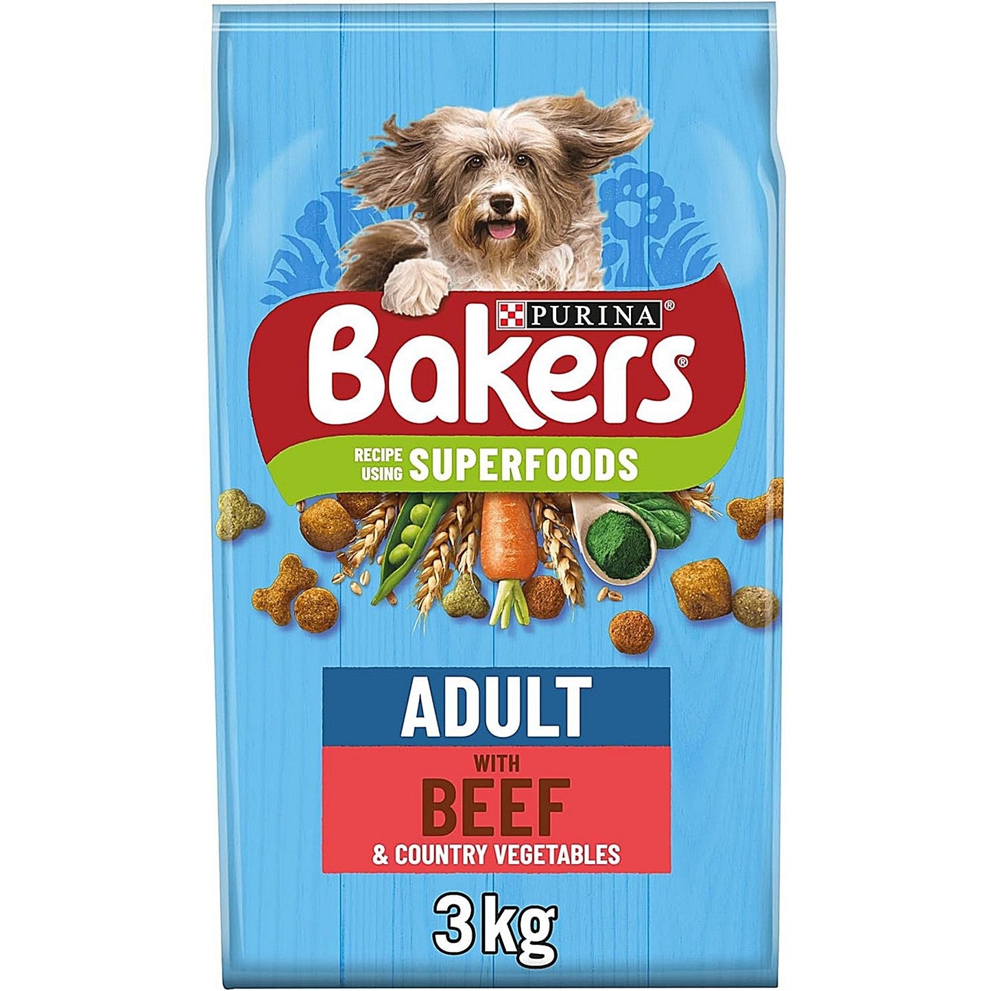 Bakers Beef & Veg Adult Dog Food, 3kg