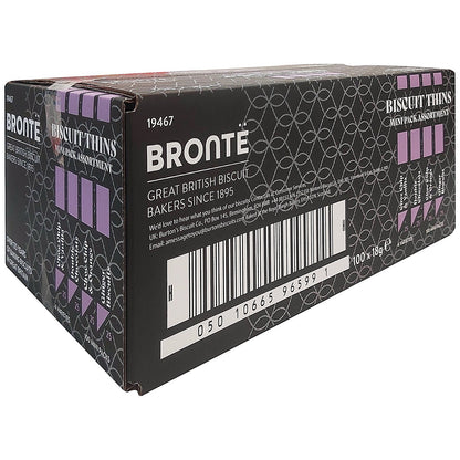 Bronte Twin Biscuits Variety Pack, 4 Varieties, Pack of 100