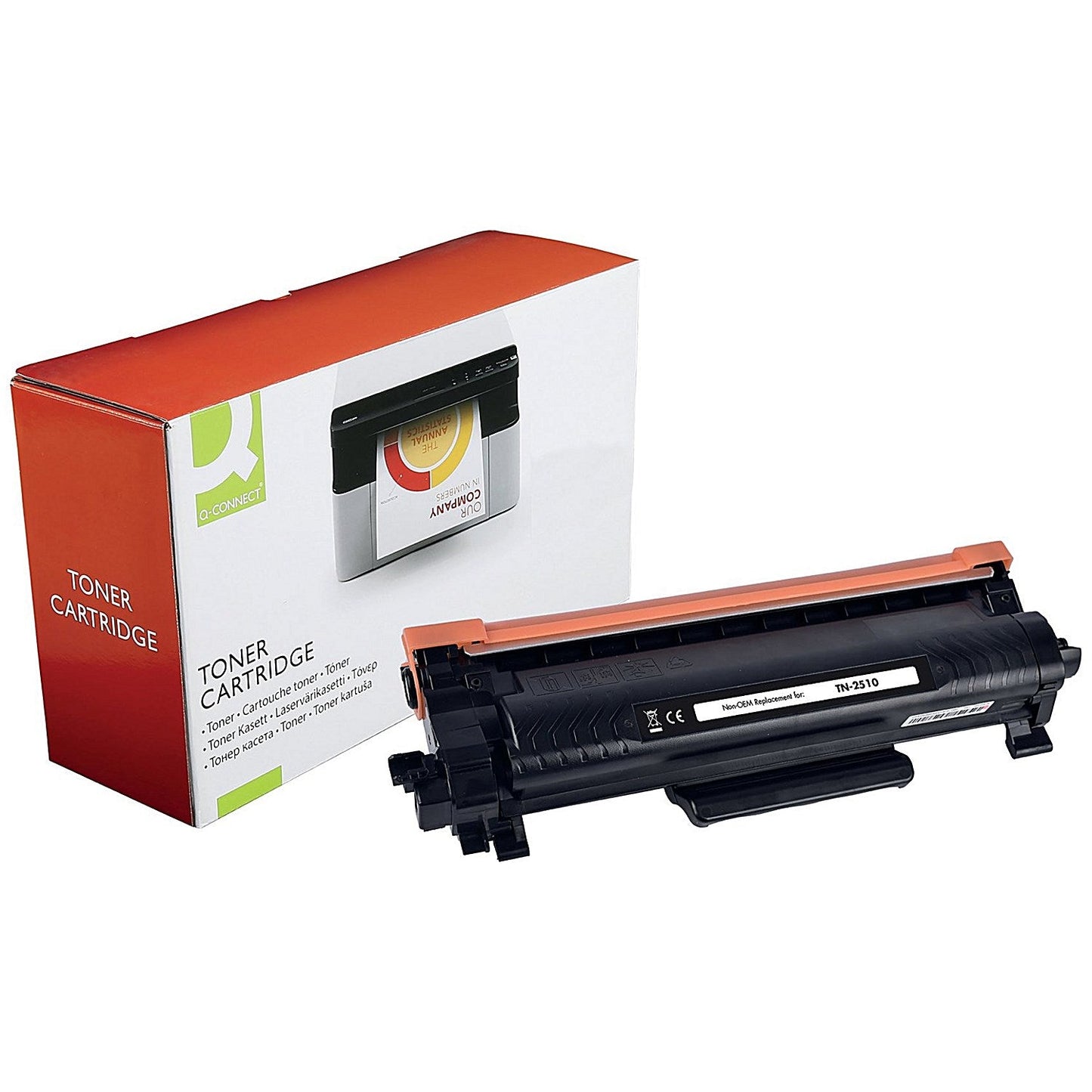 Q-Connect Brother TN-2510 Compatible Toner Cartridge Black OB2510 Easy2Order : OB10006