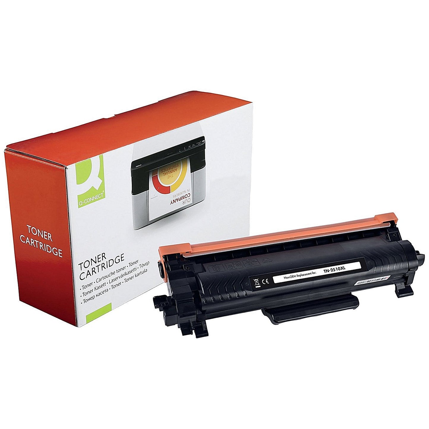 Q-Connect Brother TN-2510XL Compatible Toner Cartridge High Yield Black OB2510XL Easy2Order : OB10007