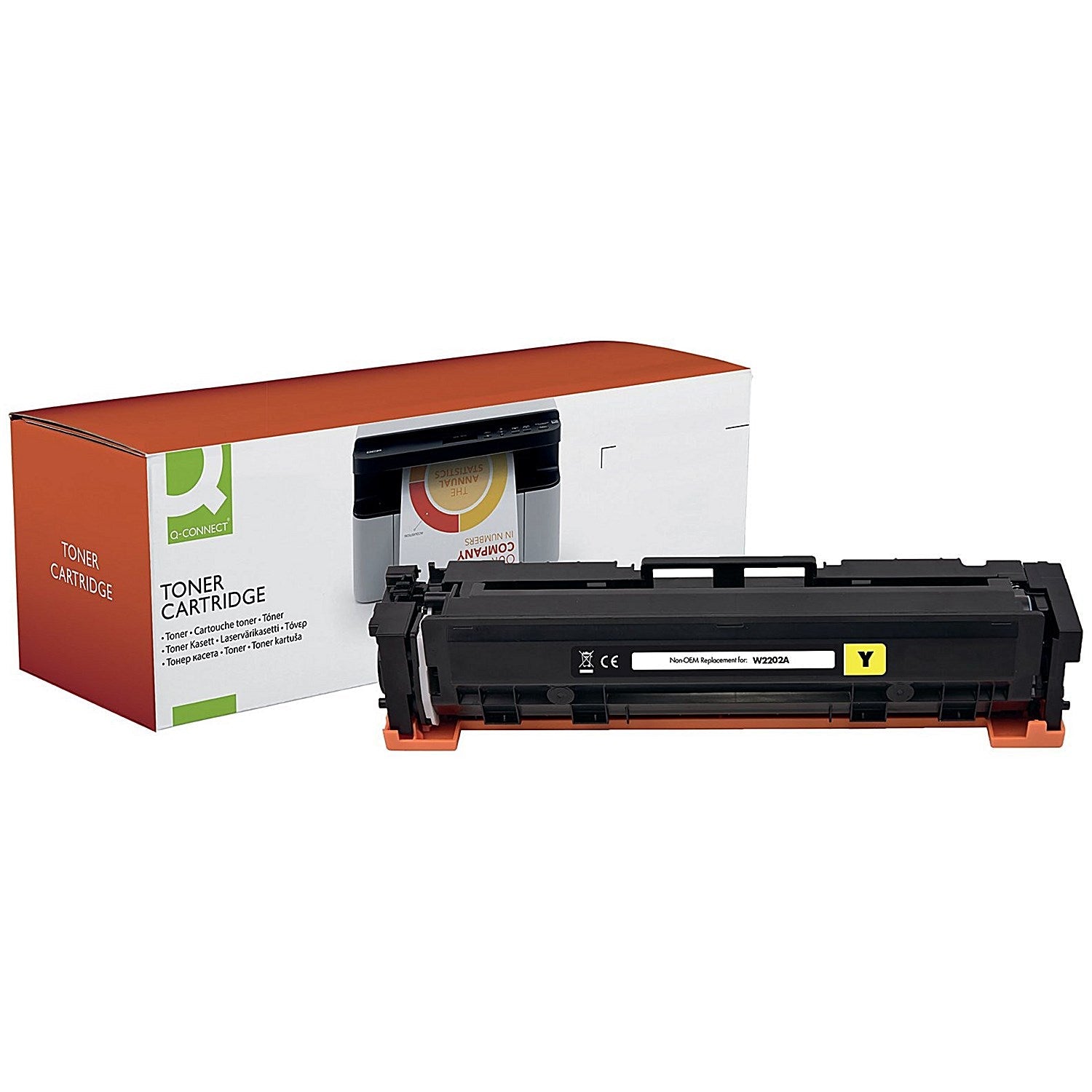 Q-Connect Compatible Toner Cartridge Yellow For HP W2202A OBW2202A Easy2Order : OB10019