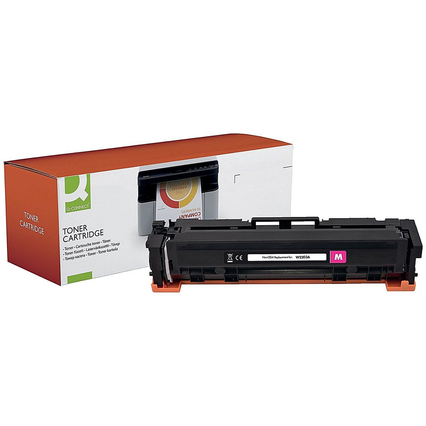 Q-Connect Compatible Toner Cartridge Magenta For HP W2203A OBW2203A Easy2Order : OB10021