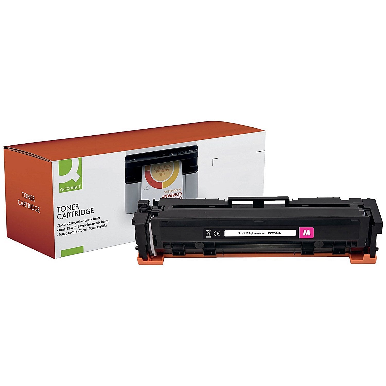 Q-Connect Compatible Toner Cartridge Magenta For HP W2203A OBW2203A Easy2Order : OB10021