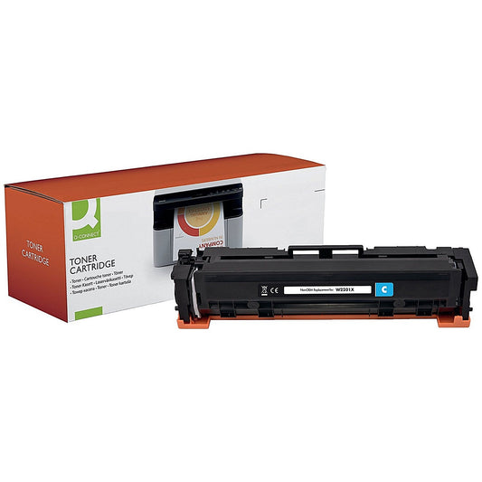 Q-Connect Compatible Toner Cartridge High Yield Cyan For HP W2201X OBW2201X Easy2Order : OB10023