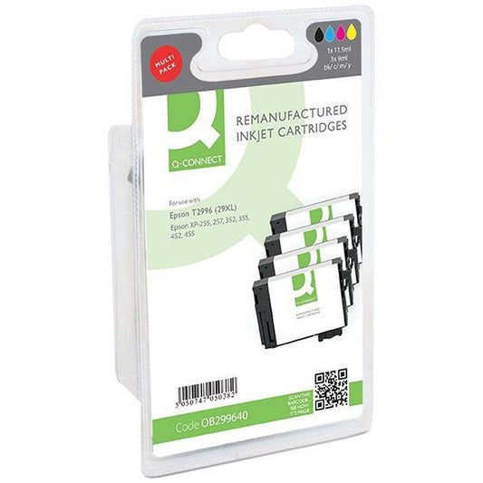 Q-Connect Epson 29XL Remanufactured Inkjet Cartridge High Yield CMYK Multipack T299640-COMP
