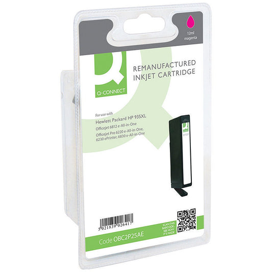 Q-Connect Remanufactured Inkjet Cartridge Magenta For HP C2P25AE C2P25AE-COMP