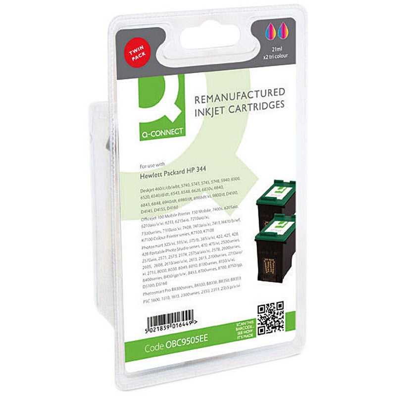 Q-Connect Remanufactured Inkjet Cartridge Tri-colour For HP C9505EE C9505EE-COMP Easy2Order : OBC9505EE