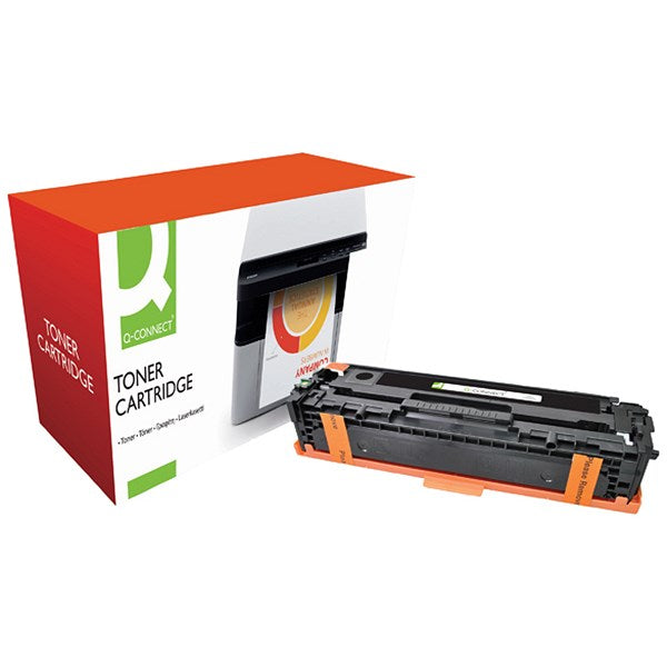 Q-Connect Compatible Toner Cartridge Black For HP CE320A CE320A-COMP Easy2Order : OBCE320A