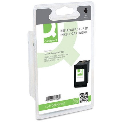 Q-Connect Remanufactured Inkjet Cartridge Black For HP CH561EE CH561EE-COMP