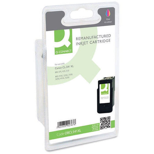 Q-Connect Remanufactured Inkjet Cartridge High Yield Colour For Canon CL-541XL CL-541XL-COMP