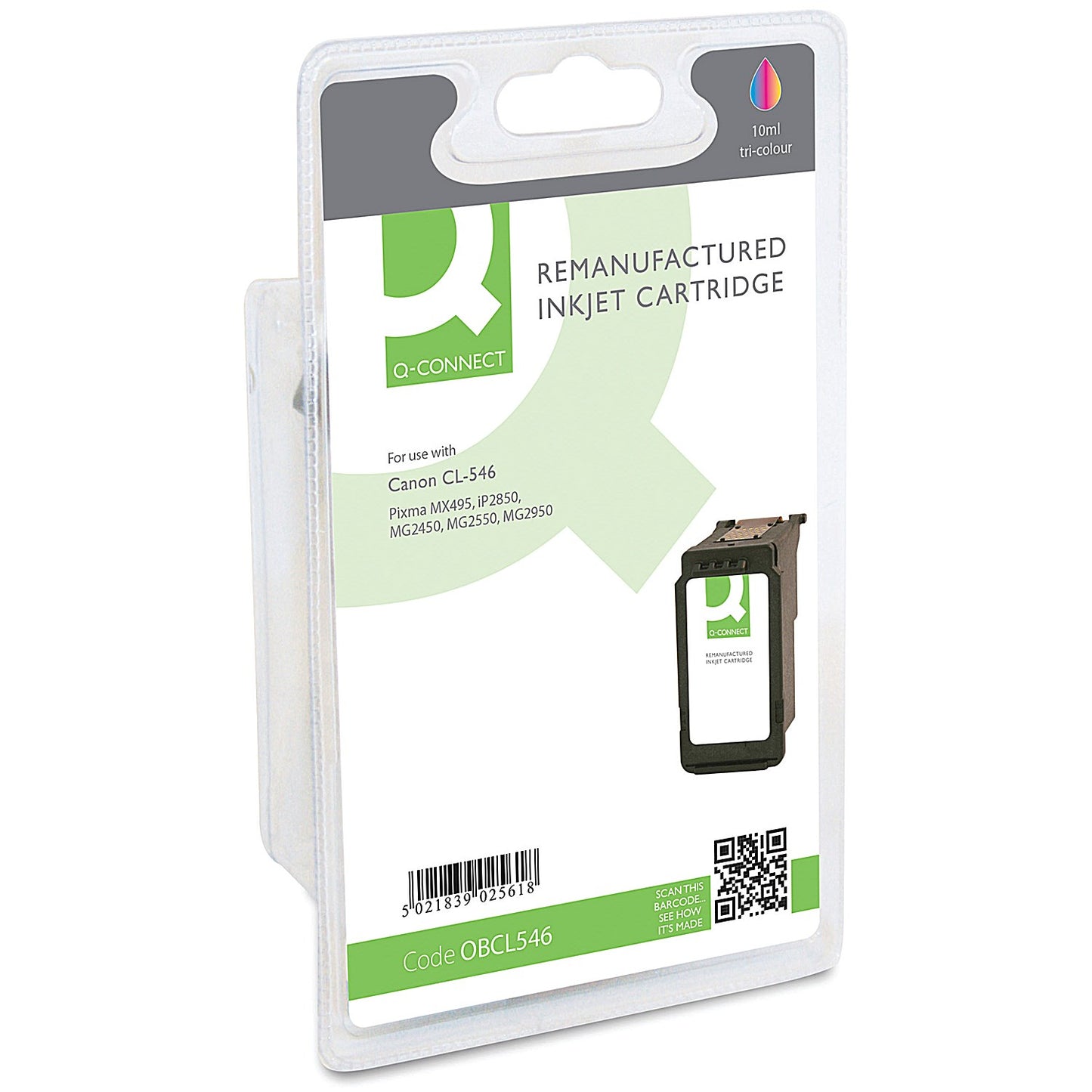 Q-Connect Remanufactured Inkjet Cartridge Colour Compatible With Canon CL-546 CL-COMP