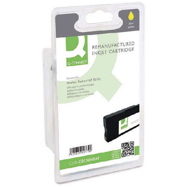 Q-Connect HP 951XL Yellow High Yield Ink Cartridge CN048AE