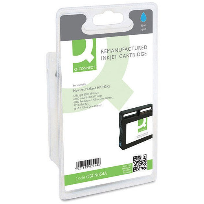 Q-Connect HP 933XL Cyan Ink Cartridge CN054A
