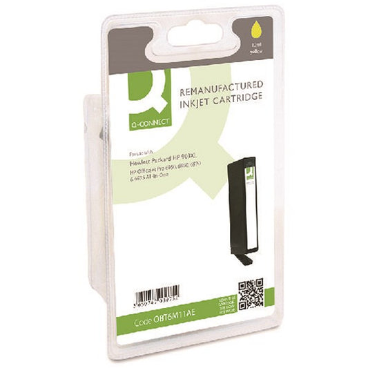 Q-Connect Remanufactured Inkjet Cartridge Yellow For HP T6M11AE T6M11AE-COMP