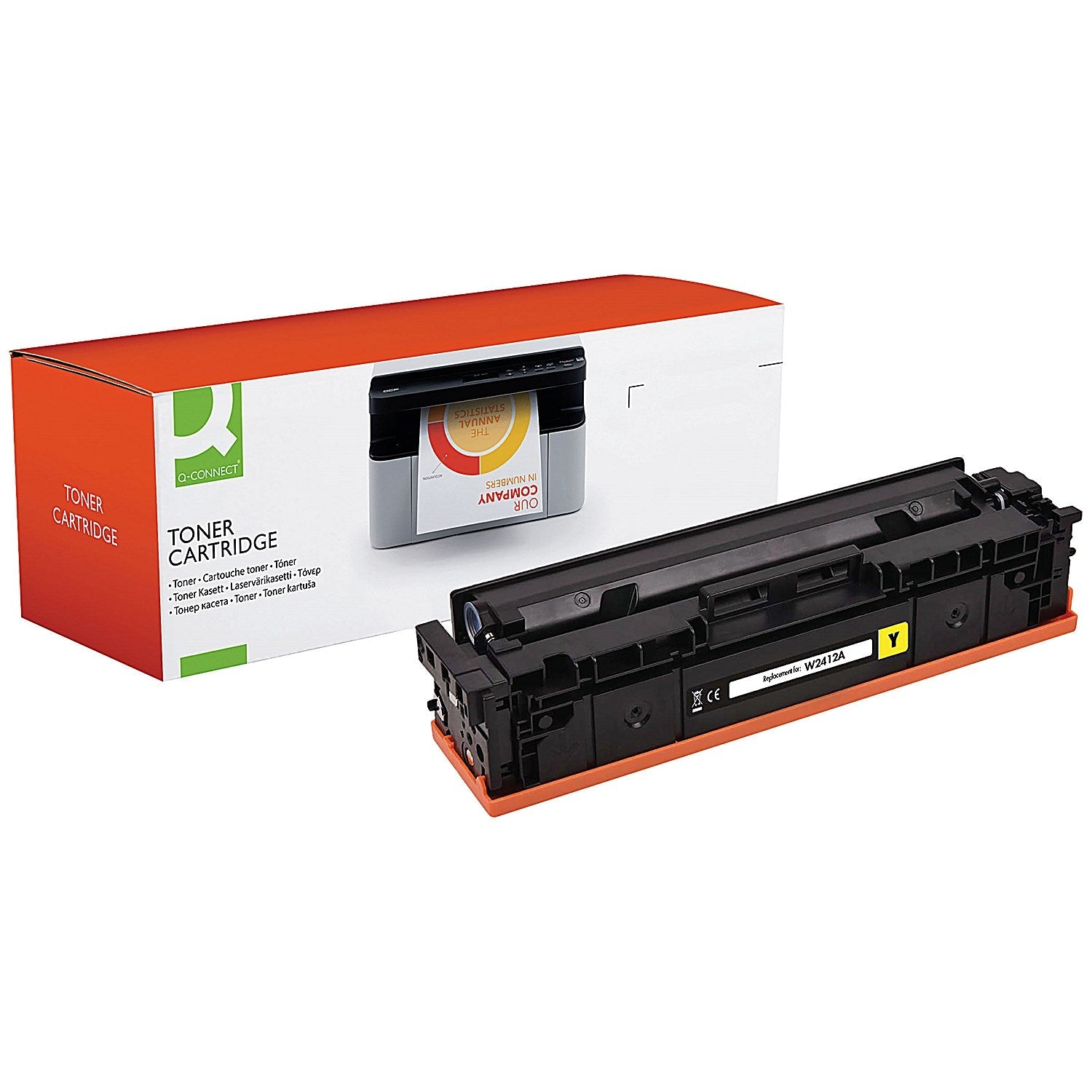 Q-Connect Compatible Toner Cartridge Yellow For HP W2412A 216A Easy2Order : OBW2412A