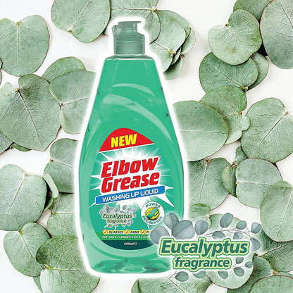 Elbow Grease Washing Up Liquid Eucalyptus 450ml (Pack of 12)