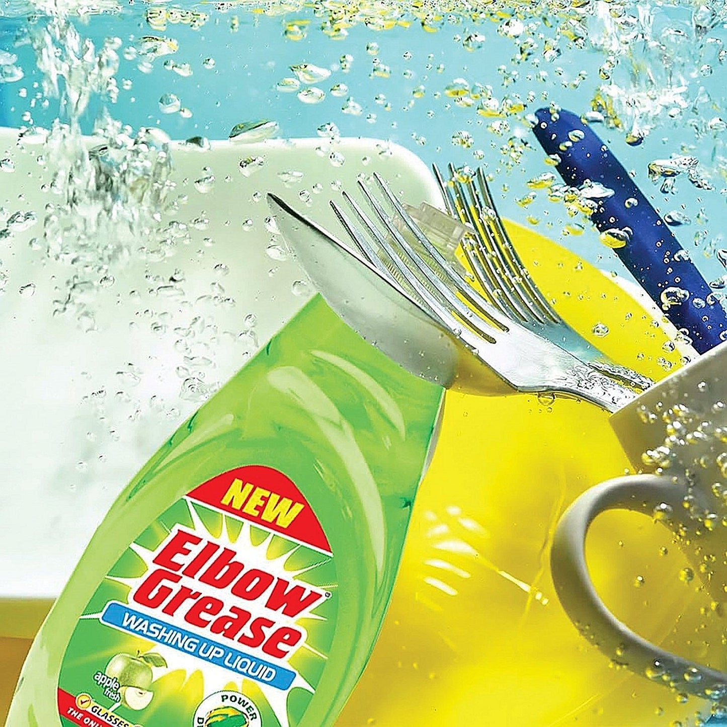 Elbow Grease Washing Up Liquid Apple Fresh 450ml (Pack of 12)