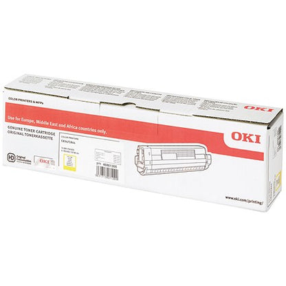 Oki C834 10K Toner Cartridge High Yield Yellow 46861305