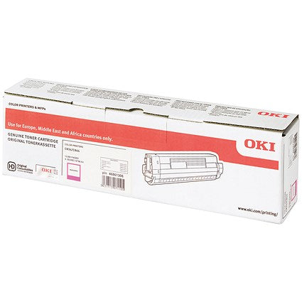 Oki C834 10K Toner Cartridge High Yield Magenta 46861306