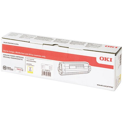 Oki C824 5K Toner Cartridge Yellow 47095701