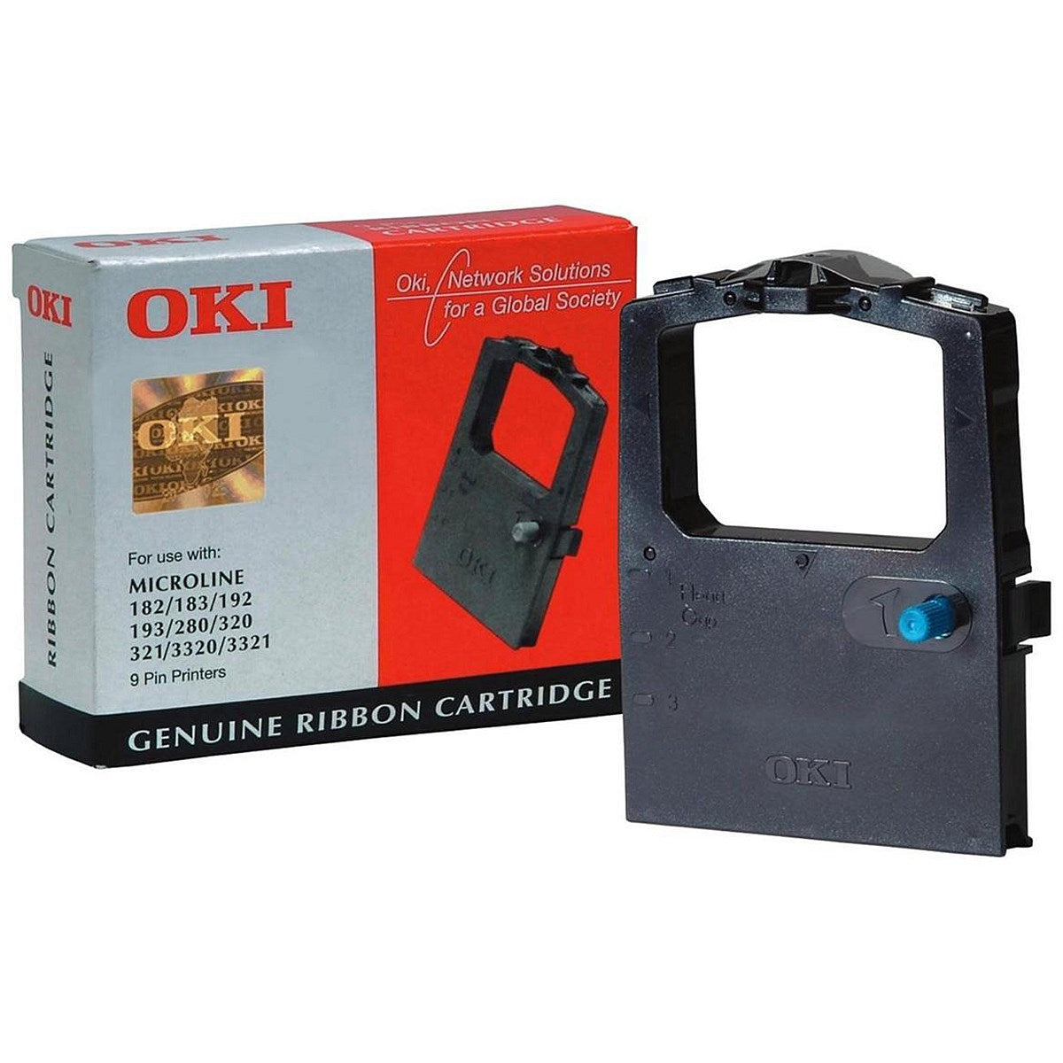 Oki 09002303 Black Ribbon Cassette