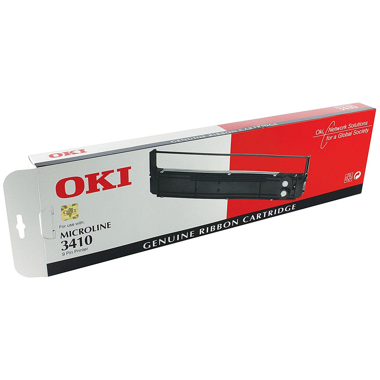 Oki 09002308 Black Ribbon Cassette (For 3410)