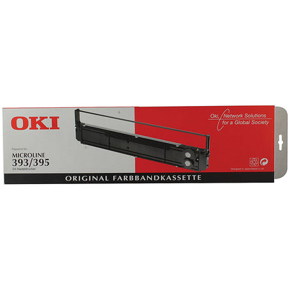 Oki 09002311 Black Ribbon Cassette (For 393, 395)