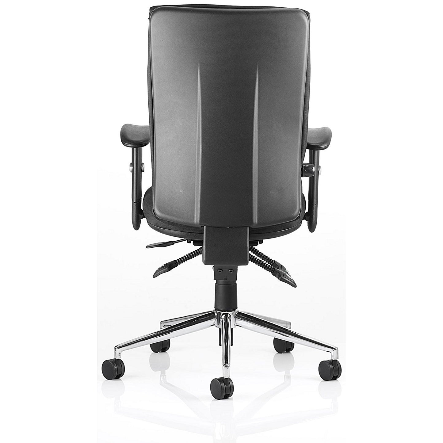 Chiro High Back Operator Chair, Height Adjustable Arms, Black