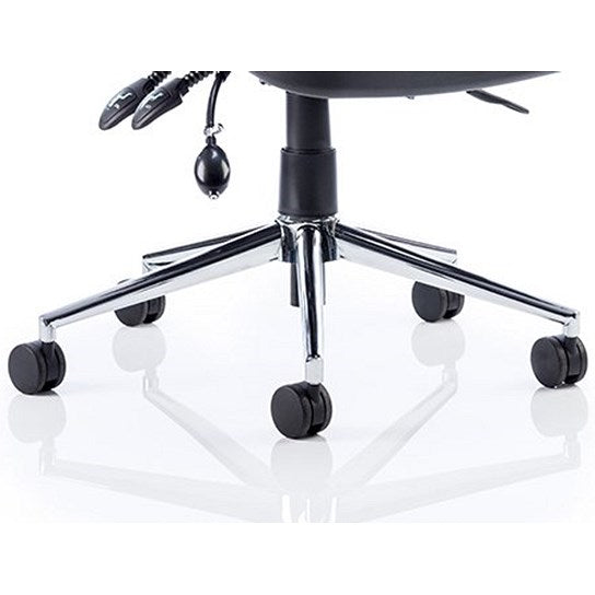 Chiro High Back Operator Chair, Height Adjustable Arms, Blue