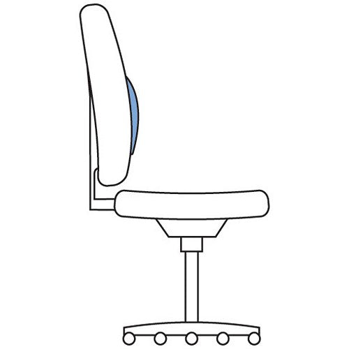 Chiro Medium Back Operator Chair, Height Adjustable Arms, Black