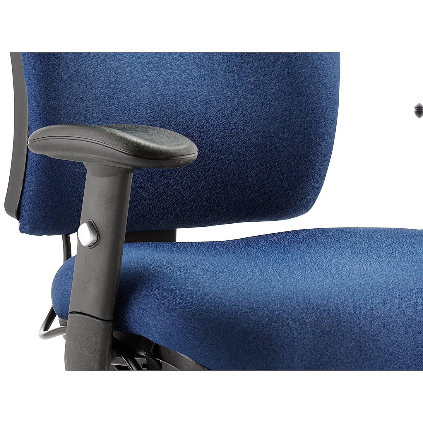Chiro Medium Back Operator Chair, Height Adjustable Arms, Blue