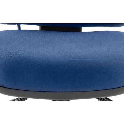 Chiro Medium Back Operator Chair, Height Adjustable Arms, Blue