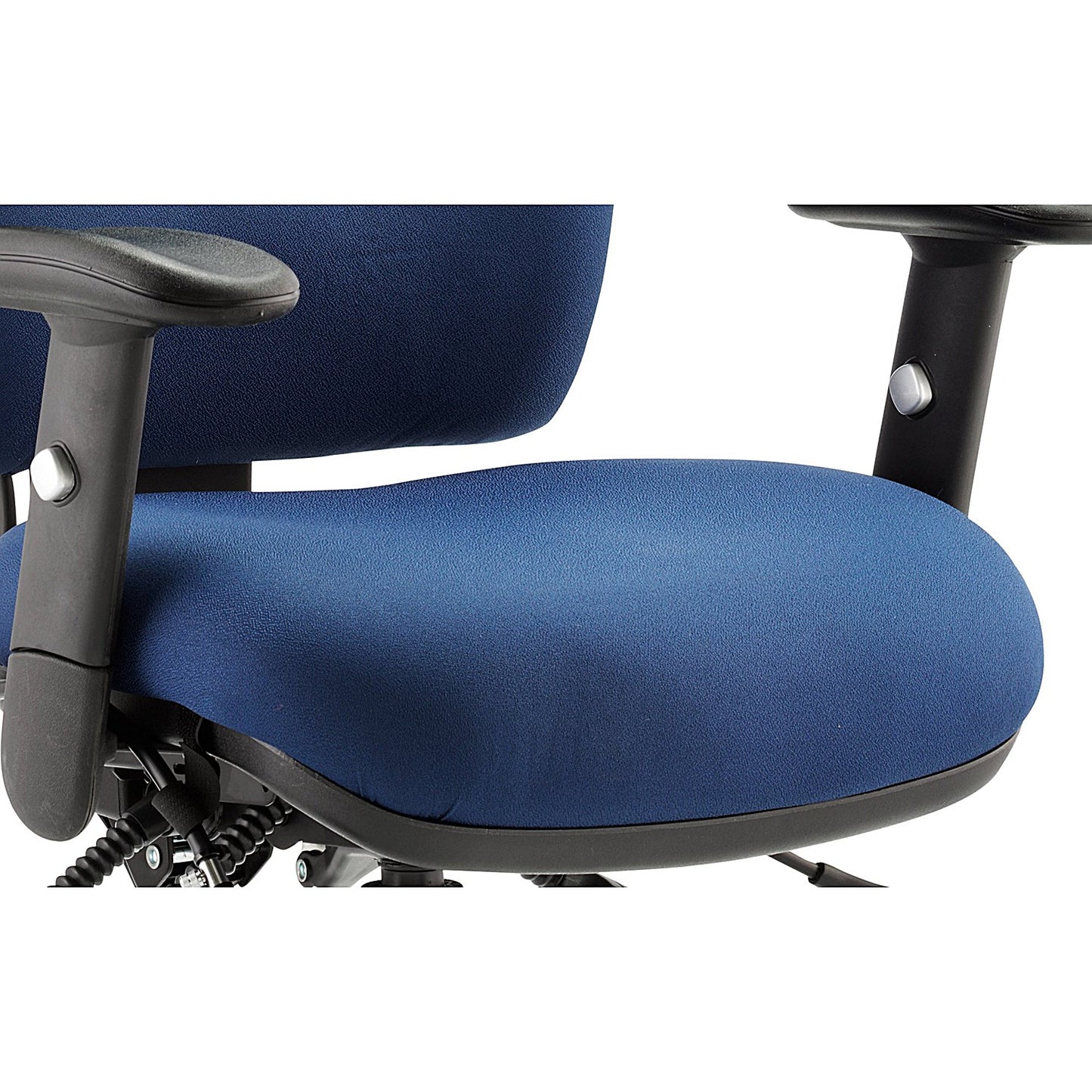 Chiro Medium Back Operator Chair, Height Adjustable Arms, Blue