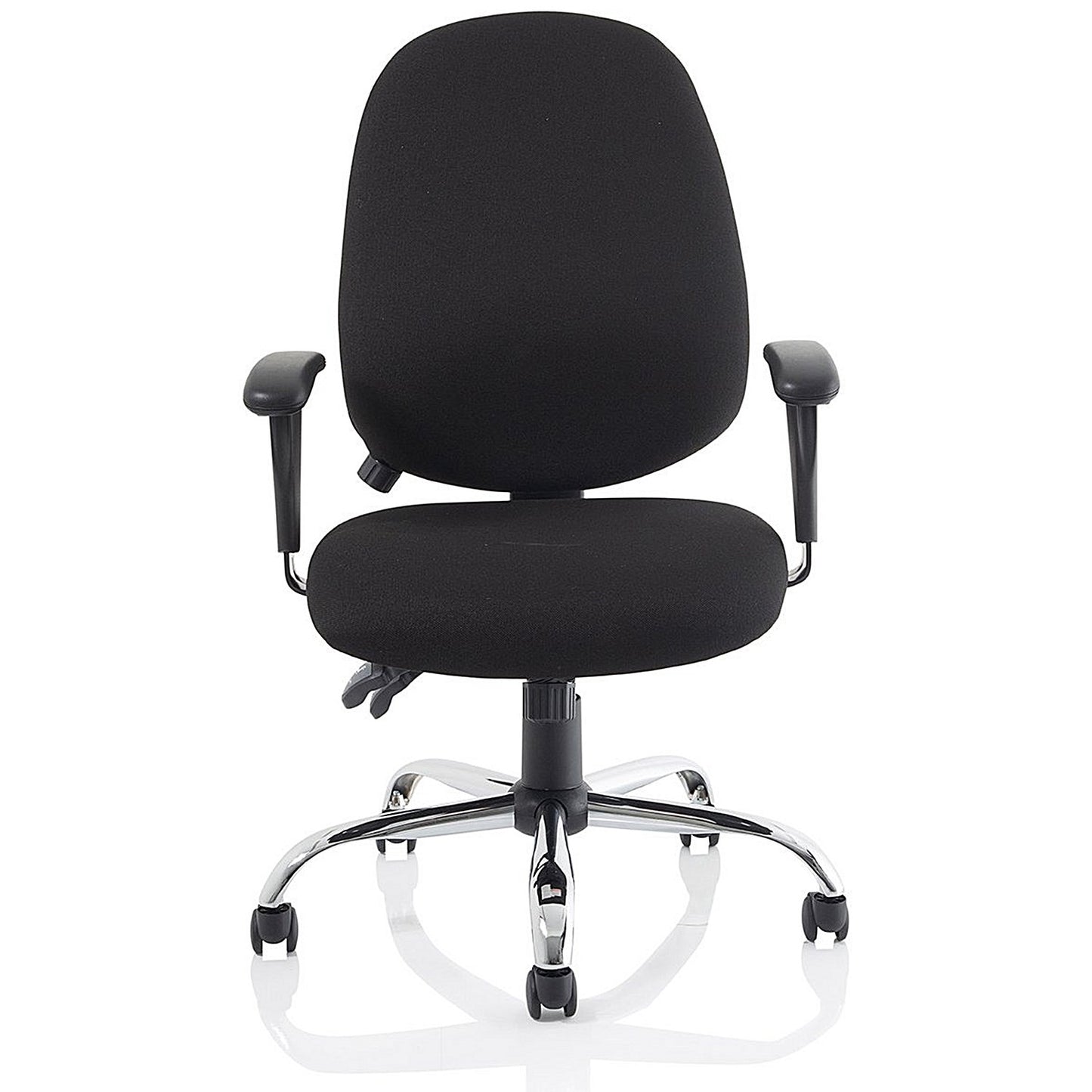Lisbon Task Operator Chair, Height Adjustable Arms, Black