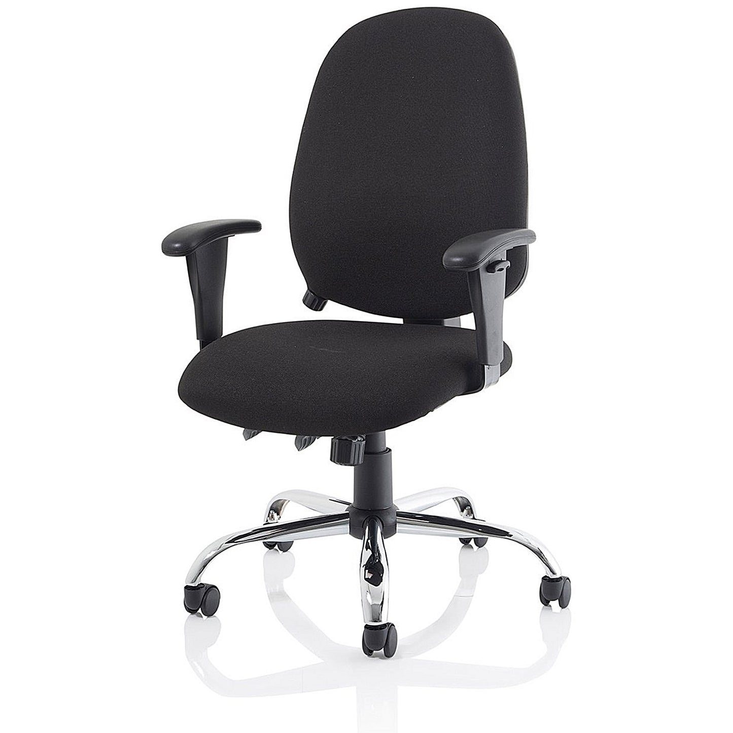 Lisbon Task Operator Chair, Height Adjustable Arms, Black