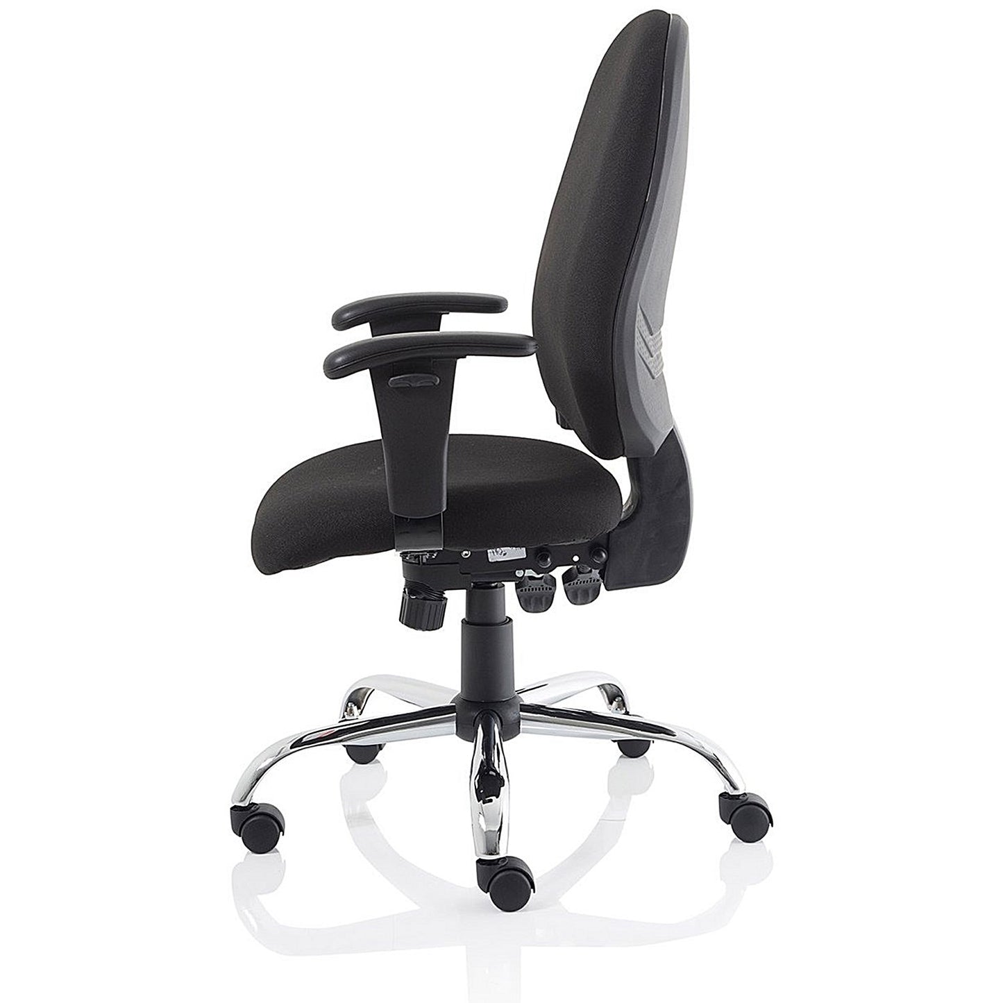 Lisbon Task Operator Chair, Height Adjustable Arms, Black