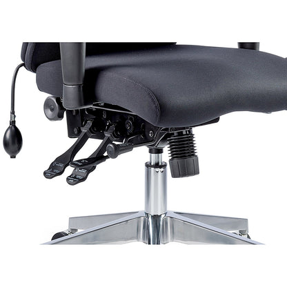 Onyx Ergo Posture Chair, Headrest, Height Adjustable Arms, Black