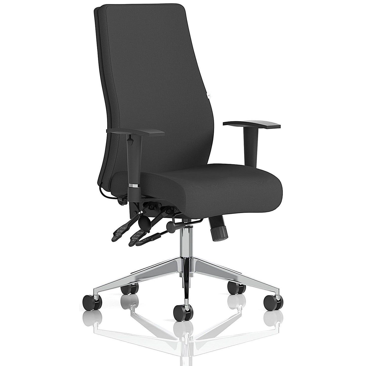 Onyx Ergo Posture Chair, Height Adjustable Arms, Black