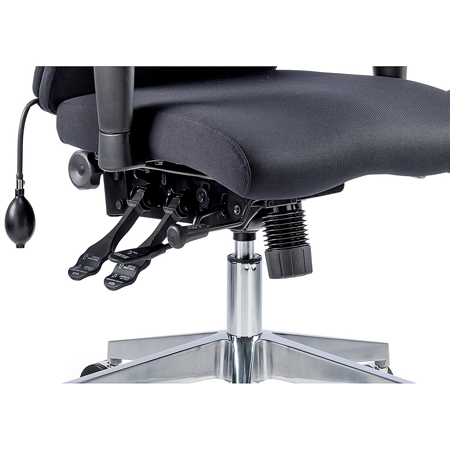 Onyx Ergo Posture Chair, Height Adjustable Arms, Black