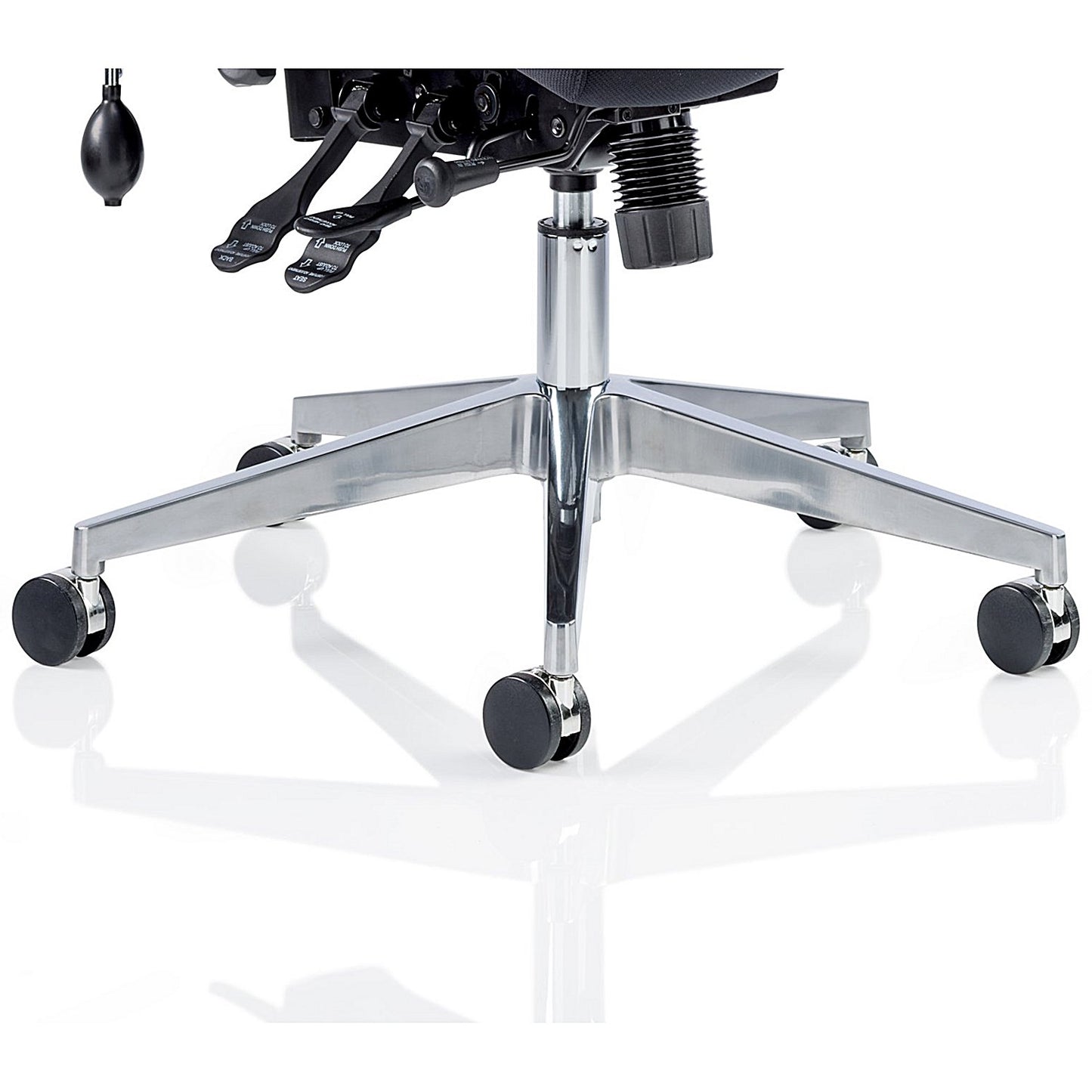 Onyx Ergo Posture Chair, Height Adjustable Arms, Black