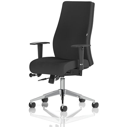 Onyx Ergo Posture Chair, Height Adjustable Arms, Black