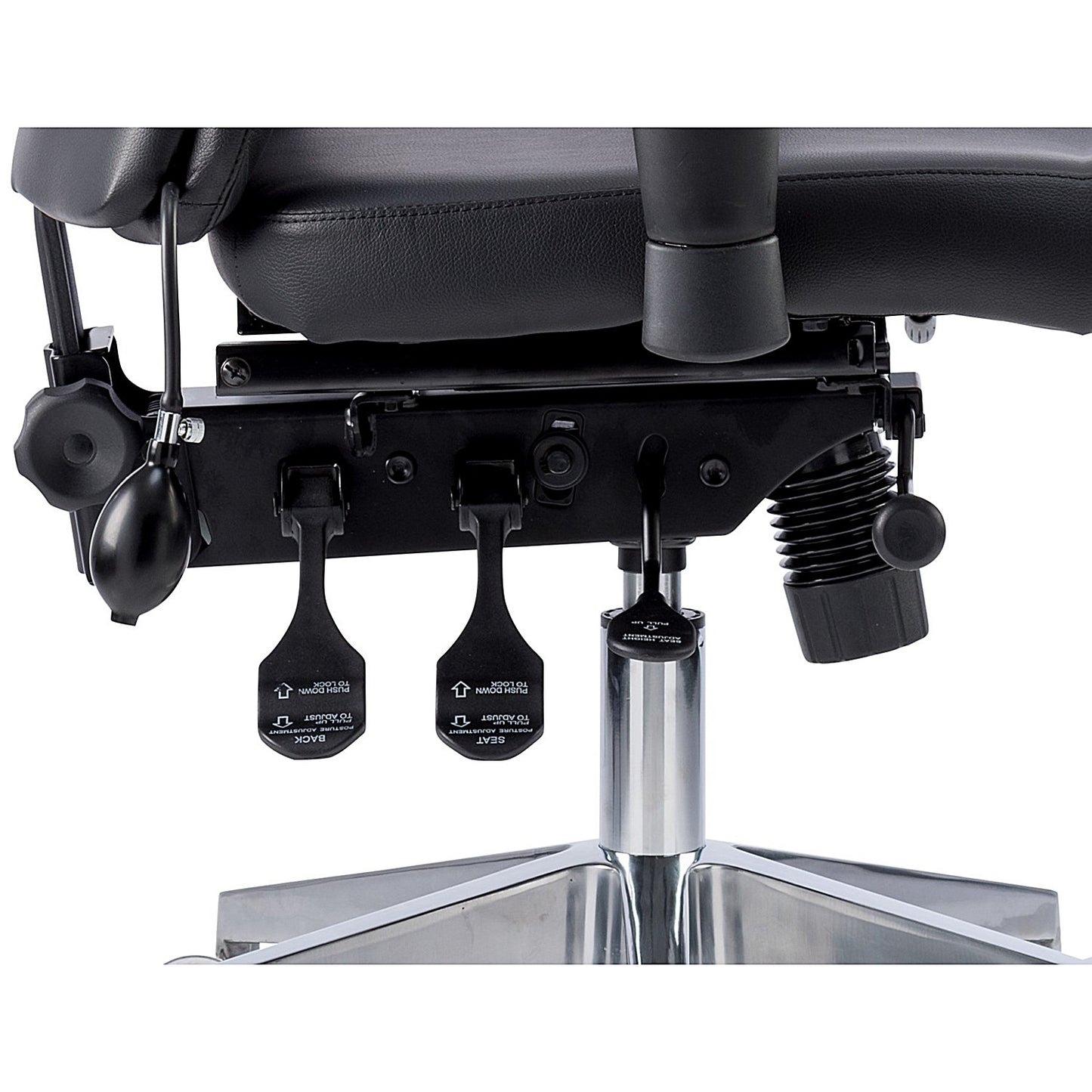 Onyx Ergo Posture Chair, Headrest, Height Adjustable Arms, Black
