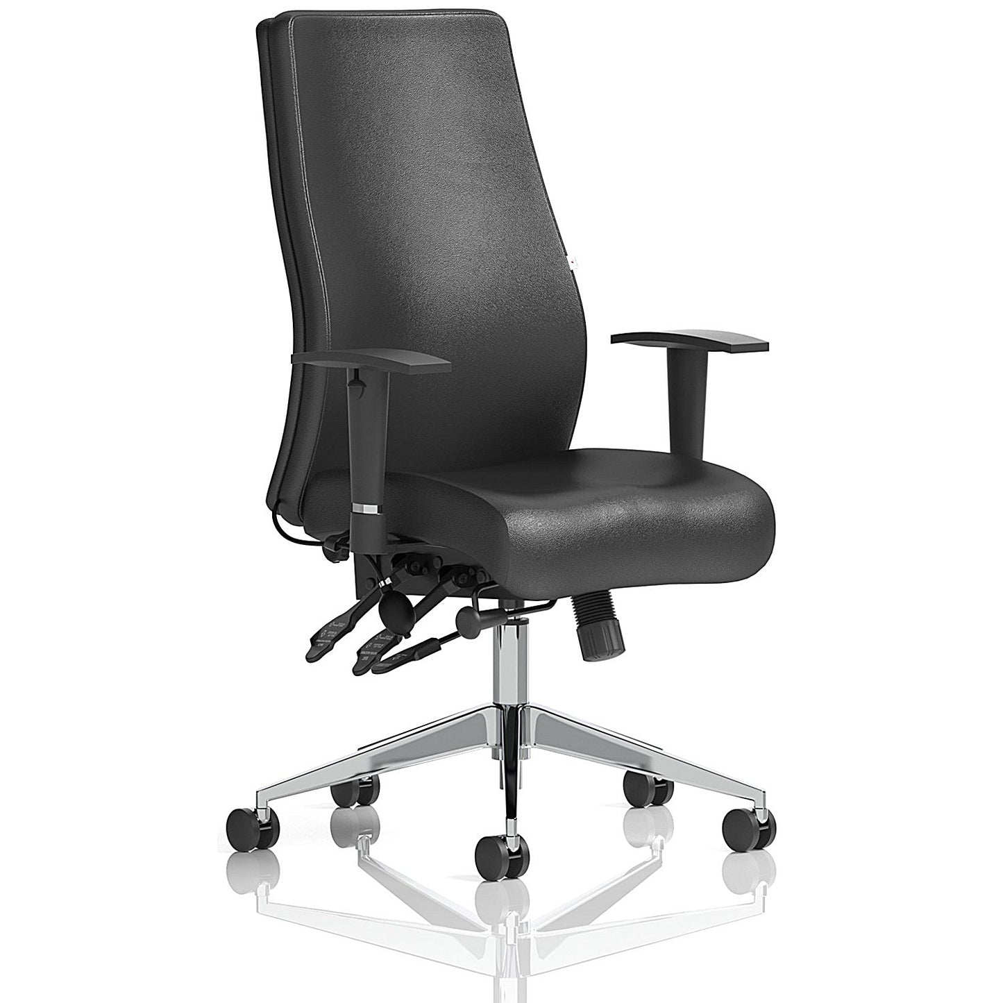 Onyx Ergo Posture Chair, Height Adjustable Arms, Black