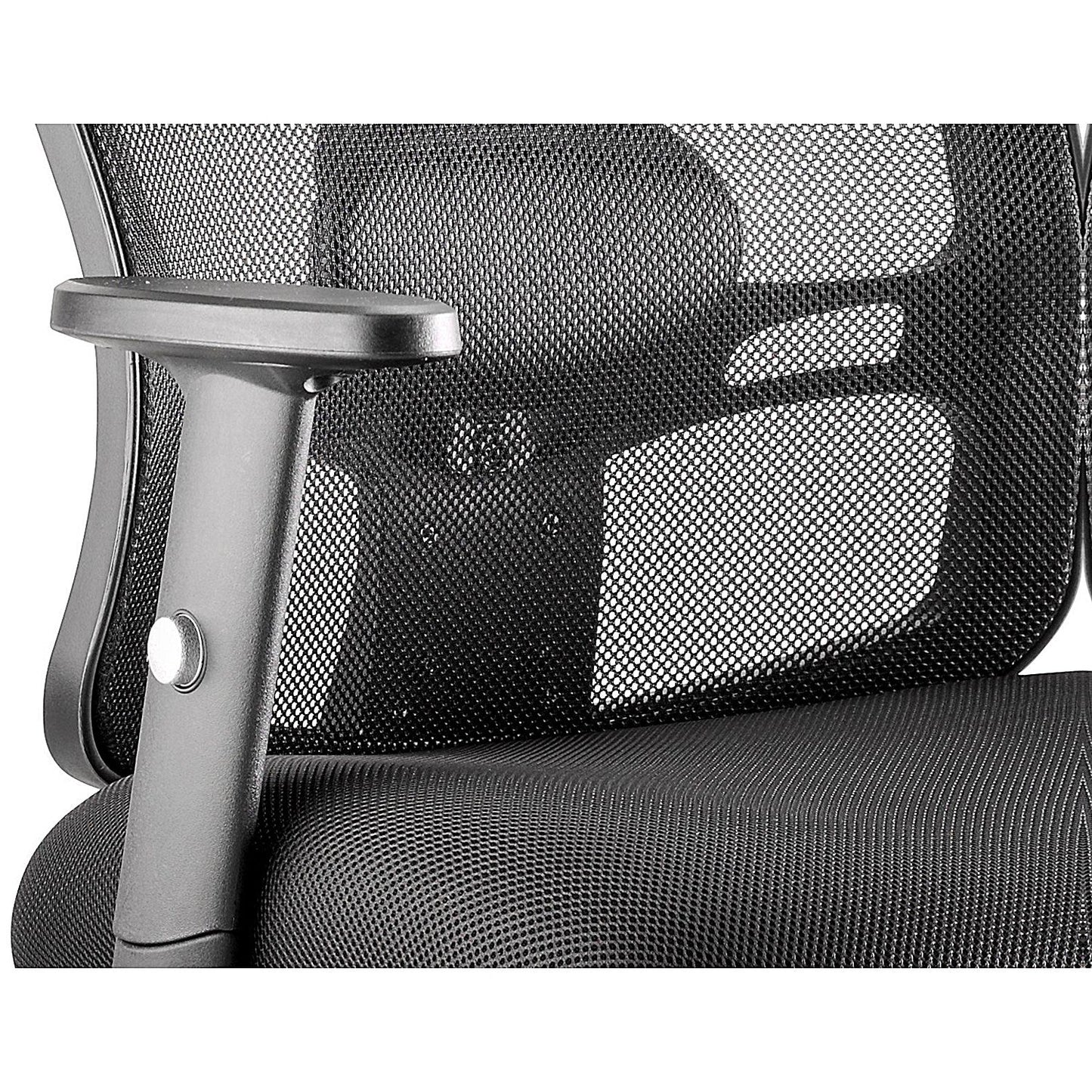 Portland Operator Chair, Height Adjustable Arms, Black
